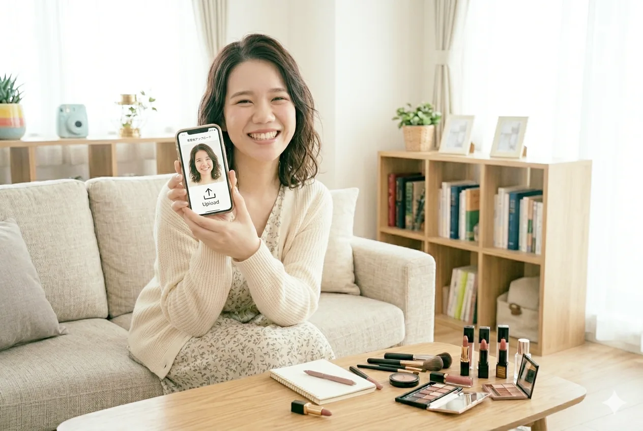 写真をアップロード